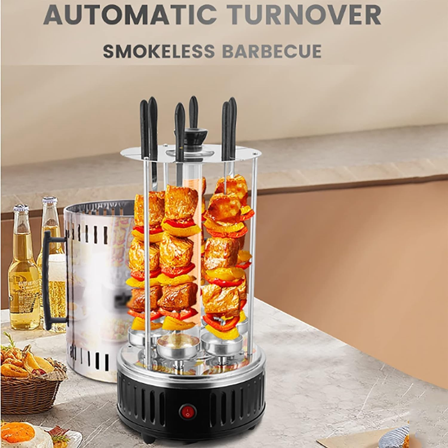 Electric Skewers Grill, Smokeless indoor barbecue machine