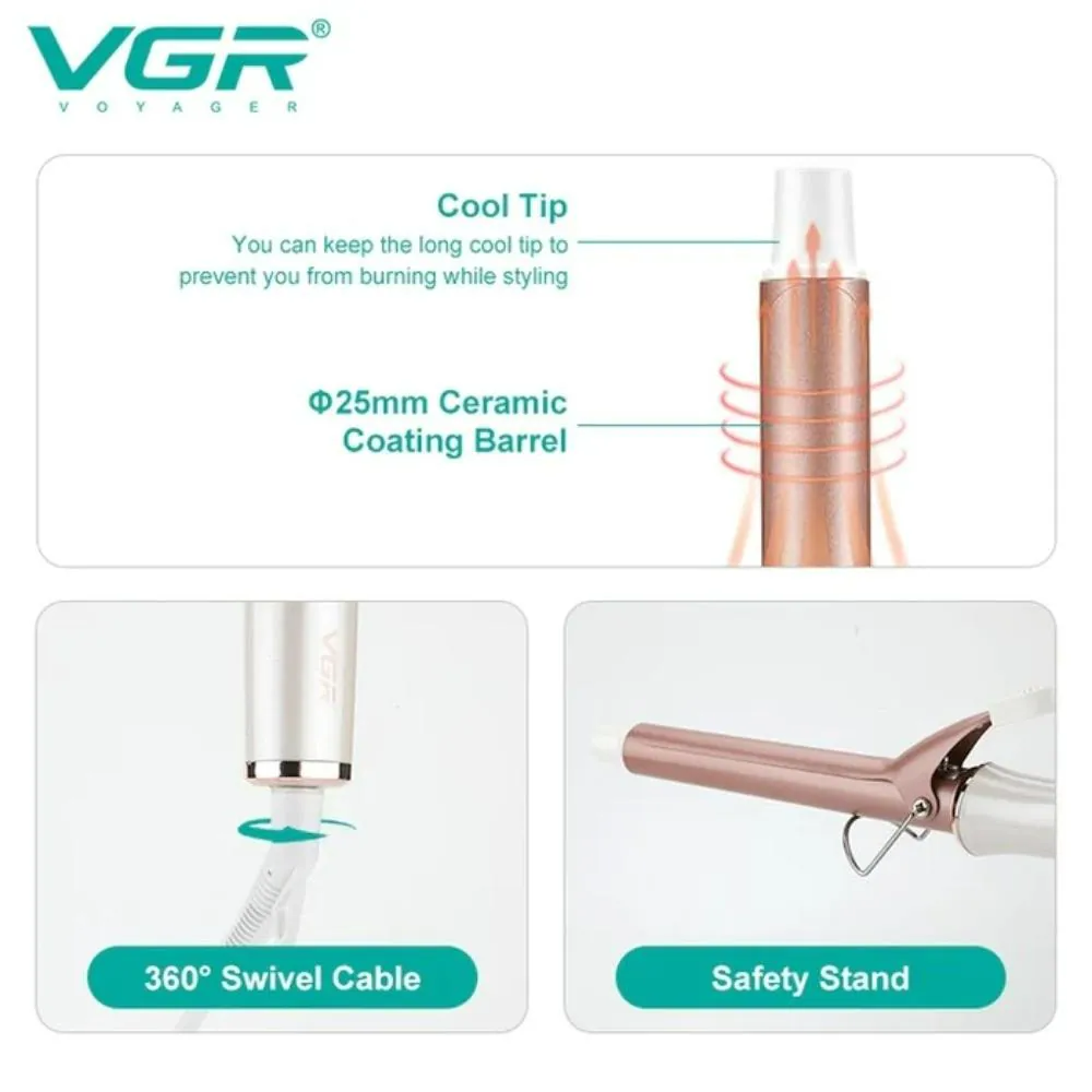 VGR Professional Hair Curling Iron Wand